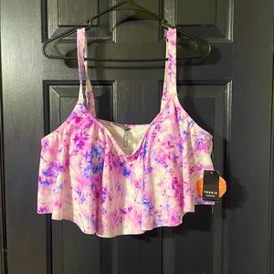 Torrid Pink/Purple Bikini Top